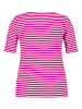 SAMOON Shirt in Pink/ Weiß