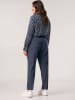 SAMOON Chinobroek donkerblauw