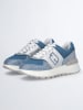 Liu Jo Leder-Sneakers in Blau/ Silber