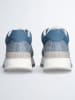 Liu Jo Leder-Sneakers in Blau/ Silber