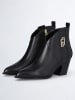Liu Jo Leder-Ankle-Boots in Schwarz