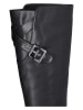Liu Jo Leder-Stiefel in Schwarz