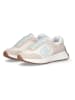 Liu Jo Leder-Sneakers in Creme/ Rosa