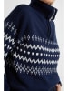 Josephine & Co Sweter "Alana" w kolorze granatowo-białym