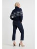 Josephine & Co Sweter "Alana" w kolorze granatowo-białym