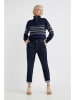 Josephine & Co Sweter "Alana" w kolorze granatowo-białym