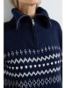 Josephine & Co Sweter "Alana" w kolorze granatowo-białym