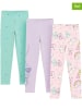 COOL CLUB 3-delige set: leggings lichtroze/paars/turquoise