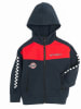 COOL CLUB Sweatjacke in Dunkelblau/ Rot