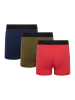 LEGO 3-delige set: boxershorts rood/kaki/donkerblauw