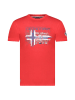 Geographical Norway Shirt "Jrusty" in Rot