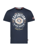 Geographical Norway Koszulka "Jaldemar" w kolorze granatowym