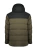 Geographical Norway Doorgestikte jas "Cachot" kaki/zwart