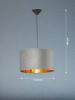 FISCHER & HONSEL Lampa wisząca "Aura" w kolorze szarym - Ø 40 cm