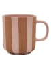 OYOY living design Kaffeetasse "Toppu" in Hellbraun/ Rosa - 350 ml