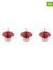 OYOY living design 3-delige set: kerstboomversiering rood/wit