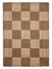 OYOY living design Jute-Teppiuch "Chess" in Hellbraun - (L)200 x (B)140 cm