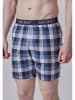Skiny Pyjamashort blauw/wit