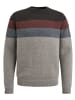 Vanguard Wollpullover in Grau/ Blau/ Rot