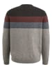 Vanguard Wollpullover in Grau/ Blau/ Rot