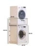Scandinavia Concept Wasmachinekast wit - (B)70 x (H)116 x (D)60 cm