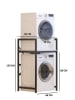 Scandinavia Concept Waschmaschinenschrank in Schwarz - (B)70 x (H)116 x (T)60 cm