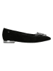 Wojas Leder-Ballerinas in Schwarz