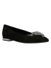 Wojas Leder-Ballerinas in Schwarz