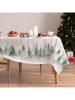 mint Deco Tafellaken "Christmas Aslan" wit/groen