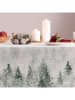 mint Deco Tafellaken "Christmas Aslan" wit/groen