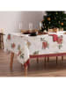 mint Deco Tafellaken "Christmas Carols" wit/rood/groen