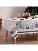 mint Deco Tafellaken "Christmas Owen" wit/blauw