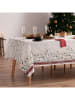 mint Deco Tafellaken "Christmas Sally" wit/groen