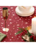 mint Deco Tafellaken "Christmas Spirit" rood/wit