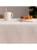 Mint Rugs Tischdecke "Christmas Blanche" in Creme/ Silber