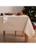mint Deco Tischdecke "Christmas Blanche" in Creme/ Gold
