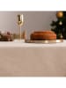 mint Deco Tischdecke "Christmas Blanche" in Creme/ Gold