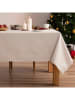 Mint Rugs Obrus "Christmas" w kolorze srebrno-kremowym