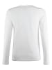 Blue Effect Longsleeve in Weiß