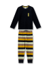 Sanetta Pyjama in Schwarz/ Braun/ Gelb
