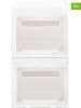 heine home 2er-Set: Aufbewahrungsboxen in Weiß - (B)30 x (H)25 x (T)40 cm