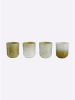heine home Kubki (4 szt.) w kolorze kremowo-oliwkowym do espresso - wys. 6 x Ø 5 cm