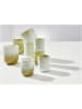 heine home 4-delige set: espressobekers crème/olijfgroen - (H)6 x Ø 5 cm