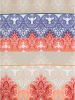 heine home Dekoschal in Beige/ Rot/ Blau