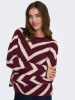 ONLY Sweter w kolorze bordowo-jasnoróżowym