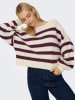 ONLY Sweter w kolorze kremowo-fioletowym