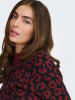 ONLY Pullover in Bordeaux/ Schwarz