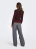 ONLY Sweter w kolorze bordowo-czarnym