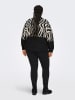 ONLY Carmakoma Pullover in Schwarz/ Creme