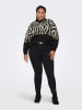 ONLY Carmakoma Sweter w kolorze czarno-kremowym